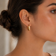 Real Gold Round Medium Clip Earring Set GZJCT 5853 E1742