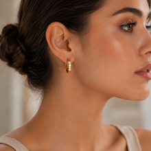 Real Gold Round Medium Clip Earring Set GZJCT 5853 E1742