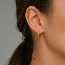 Real Gold Round Small Clip Earring Set GZJCT 5853/10 E1744
