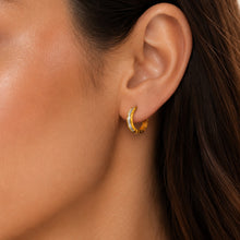 Real Gold GZBV 2 Color Round Luxury Clip Earring Set 0020 E1872