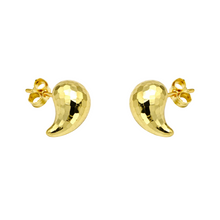 Real Gold Bee Comb Teardrop Stud Earrings Set - Model 6898-25-DC2 E1930