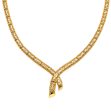 Real Gold Solid Serpenti Design Necklace (40 C.M) 0543 N1457