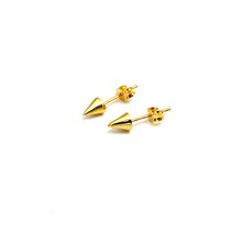 Real Gold Corn Spear Arrow Small Stud Earring Set 9864 E1818