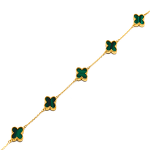 Real Gold 5 Clover Green Bracelet - Model GZJVN1962 BR1767