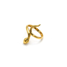 Real Gold Snake Wrap Twisted Ring 0102 (SIZE 5) R2801