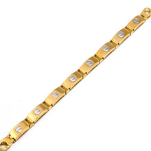 Real Gold GZCR 2 Color Screw Belt Unisex Bracelet 0151-YW BR1632