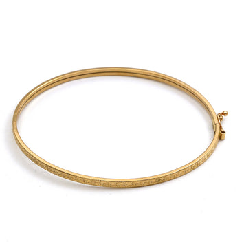 Real Gold Maze Hoop Light Bangle (SIZE 21) Model 1017-1 BA1657