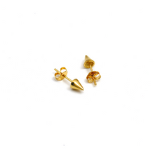 مجموعة أقراط صغيرة من الذهب الحقيقي على شكل رمح الذرة E1818 9864