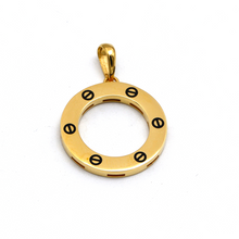 قلادة فاخرة بتصميم لولبي دائري من الذهب الحقيقي
 GZCR 0869/1 P 1914
