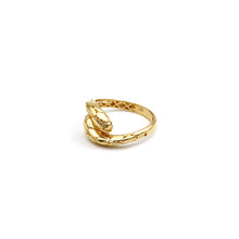 Real Gold Luxury Serpenti Viper Snake Ring (Size 9.5) - Model 0260 R2542