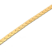 Real Gold Solid Leaf Chain Snake Dual Bracelet 5136 (19 C.M) BR1872
