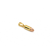 Real Gold 2 Color Bullet Round Pendant 1427 P 1902