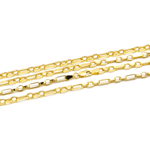 Real Gold 3 MM Thick Cable Link Chain Necklace Unisex 5662 (45 C.M) CH1239