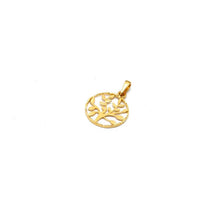 Real Gold Round Tree Design Pendant 0253 P 1942