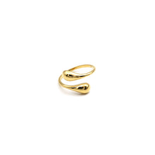 Real Gold Plain Water Drop Ring 7075 (SIZE 5) R2541