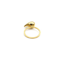 Real Gold Plain Teardrop Ring (Size 6.5) - Model 5119 R2572