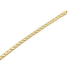 Real Gold Solid Leaf Chain Snake Dual Bracelet 5136 (19 C.M) BR1872