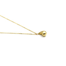 Real Gold Plain Teardrop Necklace (40 cm) 0146-4 N1474