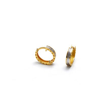 Real Gold GZBV 2 Color Round Luxury Clip Earring Set 0020 E1872