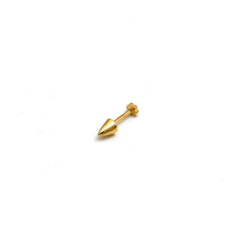 Real Gold Corn Nose Piercing With Screw lock 0002-Y NP1007