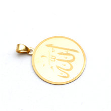 Real Gold Round Allah Pendant 2482 P 2029
