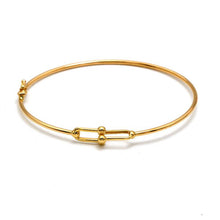 Real Gold GZTF Thin Plain Bangle TBS 0539 (SIZE 17) B BA1481