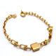Real Gold GZTF 3D Star Charm Lock Link Bracelet (17 C.M) - Model 0036 BR1860