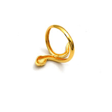 Real Gold Snake Wrap Twisted Ring 0102 (SIZE 5) R2801