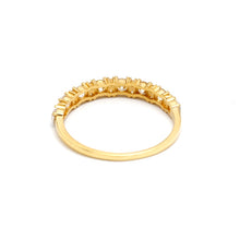 خاتم حجر سبارك لاين من الذهب الحقيقي 5555 (مقاس 6.5) R2757