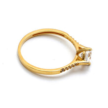 Real Gold Classic Shine Stone Ring 0028 (Size 6) R2773