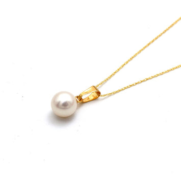 Real Gold Natural Pearl Necklace 0512 CWP 2017