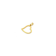 Real Gold Flat Heart Design Pendant 0224 P 1940