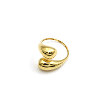 Real Gold Elegant Teardrop Ring (Size 5) - Model 1368 R2582