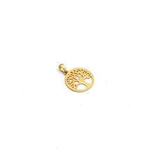 Real Gold Round Tree Pendant 0156 P 1935