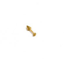 Real Gold Corn Nose Piercing With Screw lock 0002-Y NP1007