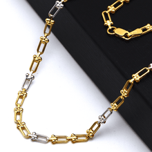 Real Gold GZTF 2 Color Hardware Solid Chain Necklace YW-4566 (45 C.M) CH1235