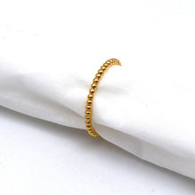 Real Gold Plain Beads 1.5 M.M Ring 4129 (Size 5) R2520