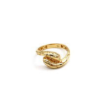 Real Gold Luxury Serpenti Viper Snake Ring (Size 8.5) - Model 0260 R2543