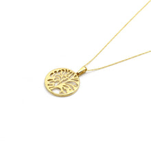 Real Gold Round Tree Necklace - Model 0229 CWP 2001