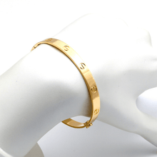 Real Gold Solid Screw Bangle GZJCTBLZ0209 - (SIZE 20) BA1558