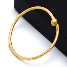 Real Gold GZCR Nail Spiral Textured Bangle 3302 (Size 18 -19) BA1458