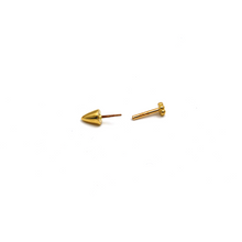 Real Gold Corn Nose Piercing With Screw lock 0002-Y NP1007