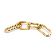Real Gold Bigger Paper Single Clip Hanging Earring Set 1802 E1830