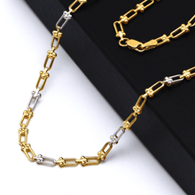 Real Gold GZTF 2 Color Hardware Solid Chain Necklace YW-4566 (50 C.M) CH1255