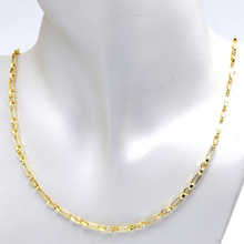 Real Gold 3 MM Thick Cable Link Chain Necklace Unisex 5662 (50 C.M) CH1238
