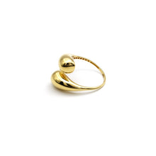 Real Gold Elegant Teardrop Ring (Size 5) - Model 1368 R2582