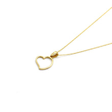 Real Gold 3D Heart Necklace - Model 0268 CWP 1979