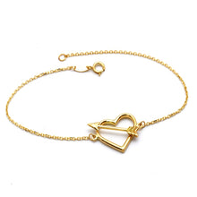 Real Gold Heart with Arrow Bracelet 9650 (19 C.M) BR1874