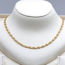 Real Gold GZTF Hardware Solid Textured Chain Necklace 4725 (40 C.M) CH1277