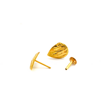 Real Gold Drop Studs with Long Screw Tops Perfect for Ear and Nose Piercings E1895